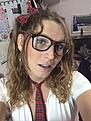 nerdy school girl